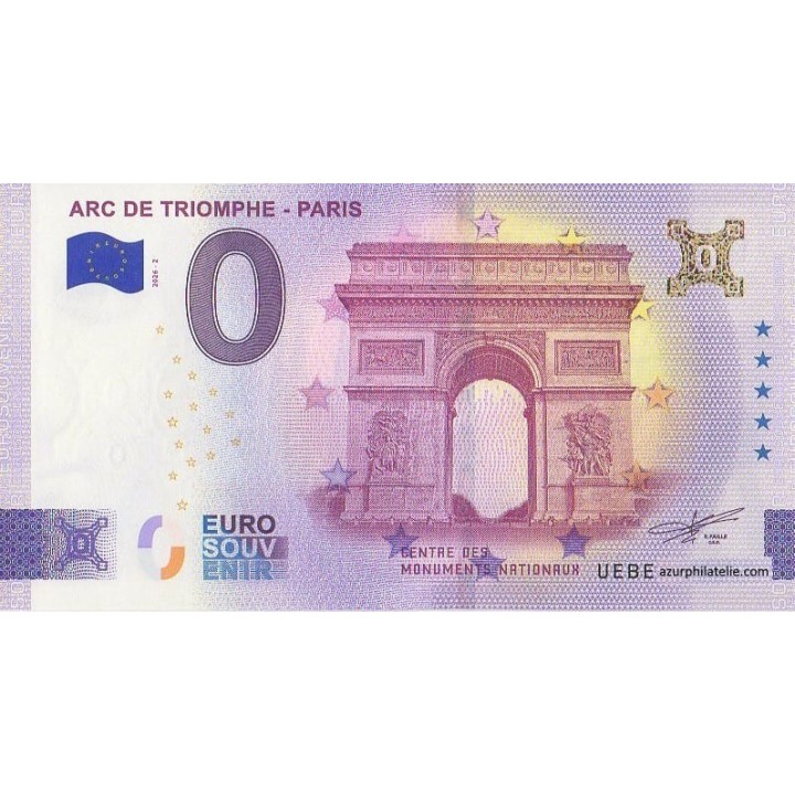 Euro banknote memory - 2026 - Arc de Triomphe - Paris - (Paris)