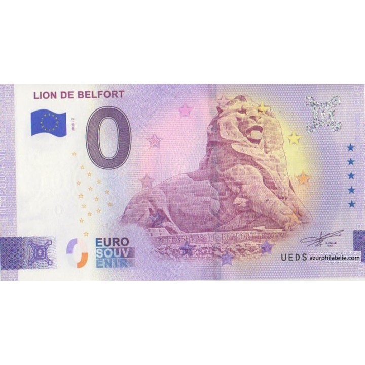 Billet souvenir touristique - 2025-2 - Lion de Belfort - (Terr. de Belfort)