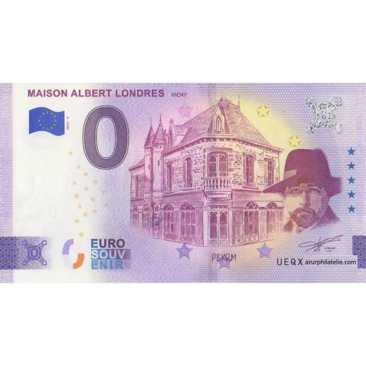 Billet souvenir touristique - 2025-6 - Maison Albert Londres - (Allier )