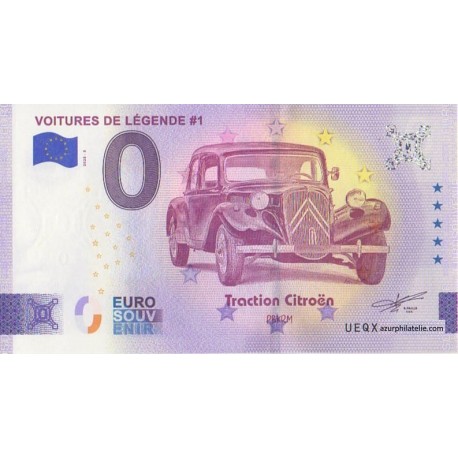 Billet souvenir - 03 - Voitures de légende - Traction Citroën - 2025-5