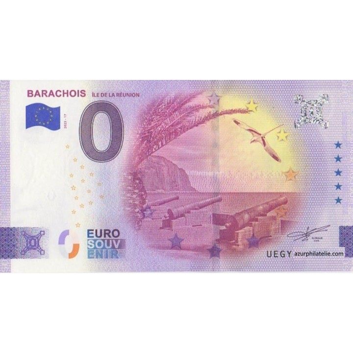 Billet souvenir touristique - 2025-17 - Barachois - La réunion - (La Réunion)