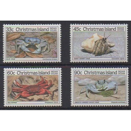 Christmas (Island) - 1985 - Nb 202/205 - Sea life