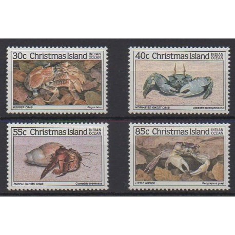 Christmas (Iles) - 1985 - No 198/201 - Vie marine