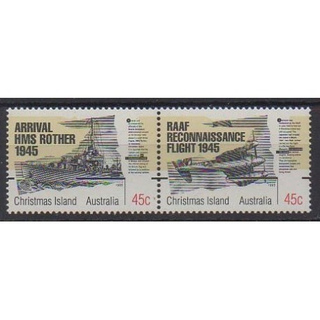 Christmas (Island) - 1995 - Nb 419/420 - Second World War