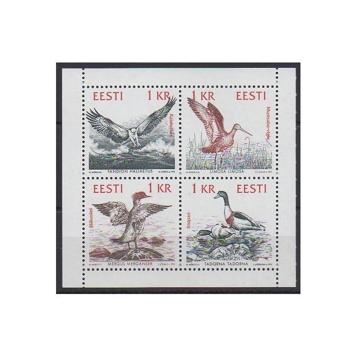 Acheter cette série de timbres d'Estonie de l'année 1992 (No 202/205).