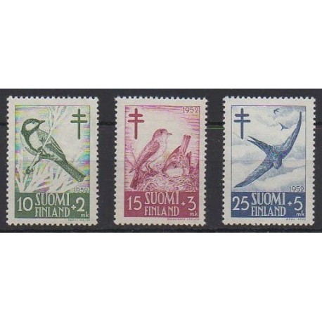 Finland - 1952 - Nb 396/398 - Birds - Health or Red cross