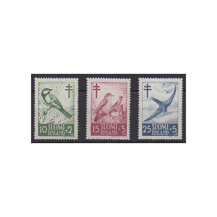 Acheter cette série de timbres de Finlande de l'année 1952 (No 396/398).