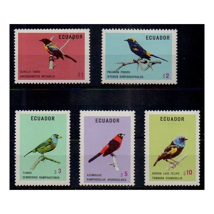 Buy this set of stamps of Ecuador of the year 1973 (Nb 898/902). - Mint hinged