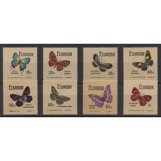 Acheter cette série de timbres d'Équateur de l'année 1970 (No 844/851).