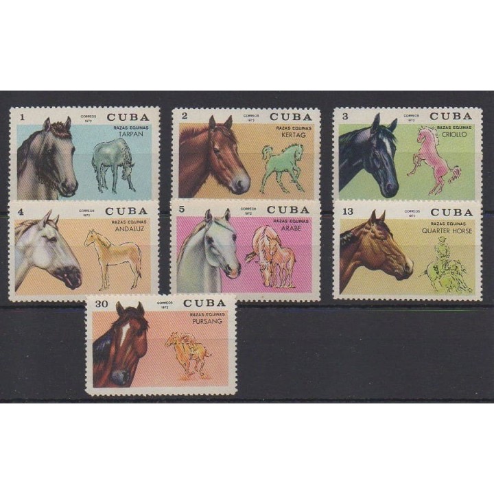 Buy this set of stamps of Cuba of the year 1972 (Nb 1586/1592). - Mint hinged