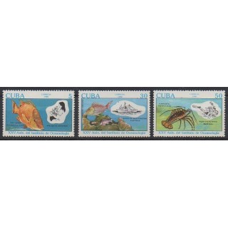 Acheter cette série de timbres de Cuba de l'année 1990 (No 3032/3034).