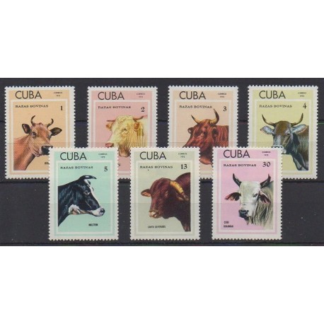 Cub. - 1973 - Nb 1679/1685 - Mamals - Mint hinged