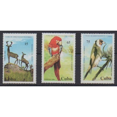 Cub. - 1994 - No 3408/3410 - Animaux