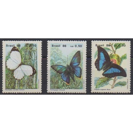 Brazil - 1986 - Nb 1794/1796 - Insects