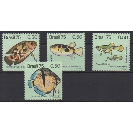 Brésil - 1975 - No 1146/1149 - Vie marine - Neufs avec charnière