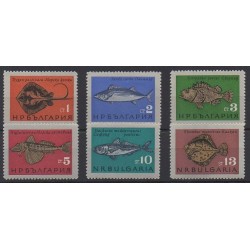 Bulgarie - 1965 - No 1328/1333 - Vie marine