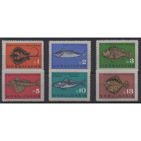 Bulgaria - 1965 - Nb 1328/1333 - Sea life