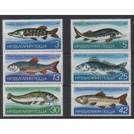 Bulgarie - 1983 - No 2755/2760 - Vie marine