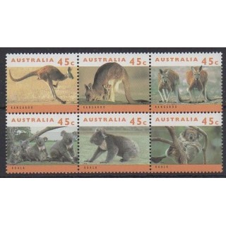 Acheter cette série de timbres d'Australie de l'année 1994 (No 1362/1367).