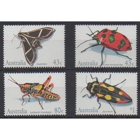Australie - 1991 - No 1202/1205 - Insectes