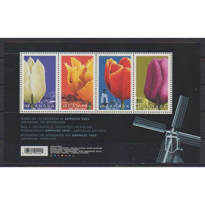 Acheter ce bloc-feuillet du Canada de l'année 2002 (No BF63).