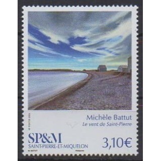 Acheter ce timbre de Saint-Pierre et Miquelon de l'année 2026 (Michèle Battut).