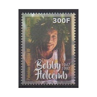 Buy this stamp of Polynesia of the year 2026 (Bobby Holcomb).