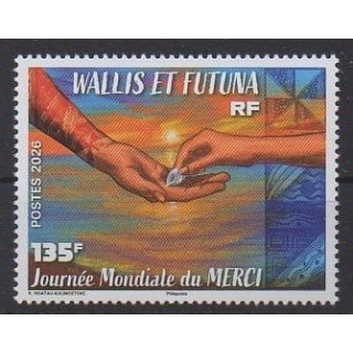 Buy this stamp of Wallis et Futuna of the year 2026 (Journée mondiale du MERCI).