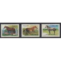 Brazil - 1985 - Nb 1719/1721 - Horses