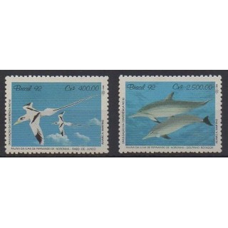 Buy this set of stamps of Brazil of the year 1992 (Nb 2064/2065).