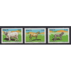 Brésil - 1974 - No 1123/1125 - Mammifères - Neufs avec charnière