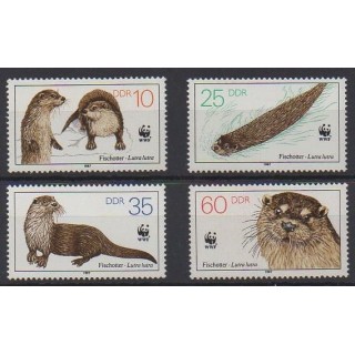 Acheter cette série de timbres d'Allemagne orientale (RDA) de l'année 1987 (No 2732/2735).