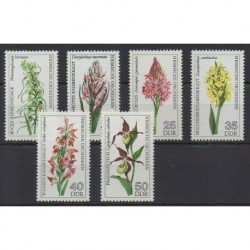 East Germany (GDR) - 1976 - Nb 1811/1816 - Orchids