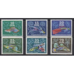 Allemagne orientale (RDA) - 1976 - No 1852/1857 - Vie marine