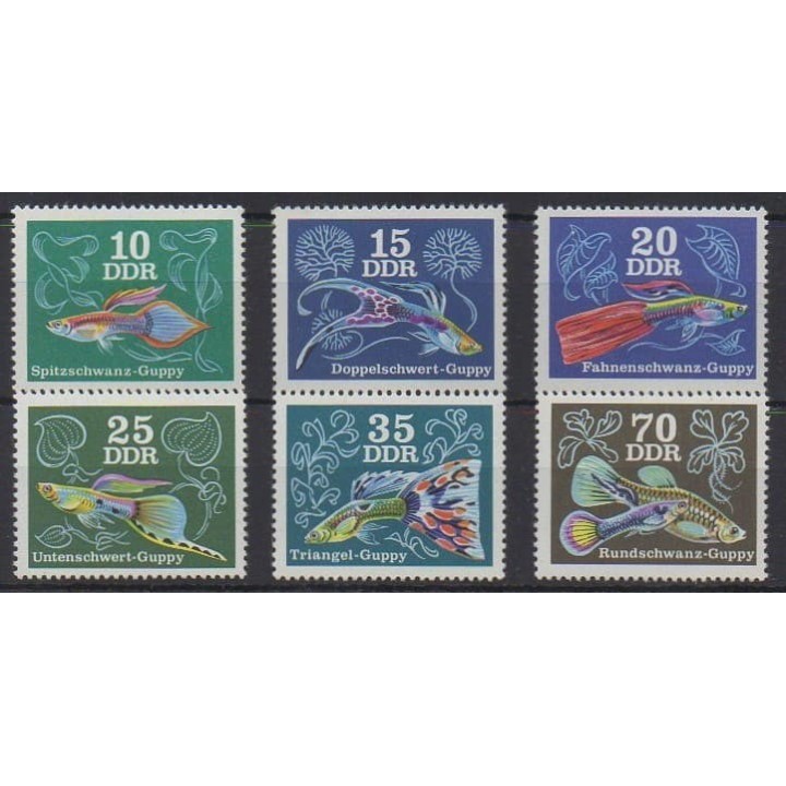 Acheter cette série de timbres d'Allemagne orientale (RDA) de l'année 1976 (No 1852/1857).