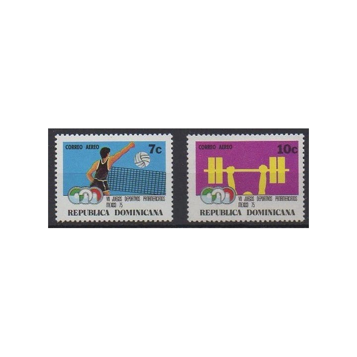 Buy these stamps of Republic Dominican  of the year 1975 (Nb PA279/PA280).