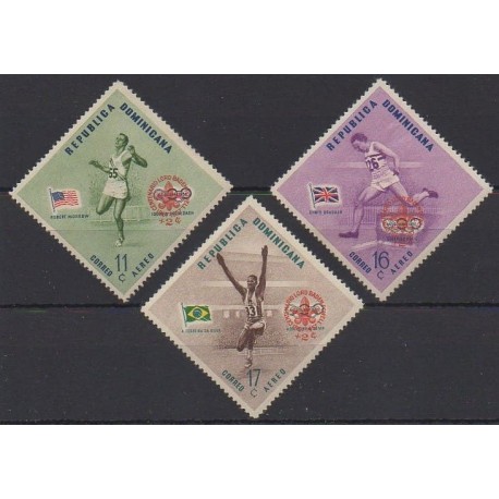 Dominican (Republic) - 1957 - Nb PA111/PA113 - Summer Olympics - Scouts - Mint hinged