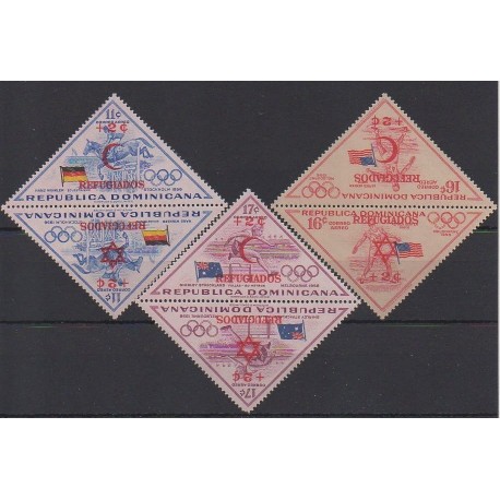 Dominicaine (République) - 1958 - No PA117/PA122 - JO - Neufs avec charnière