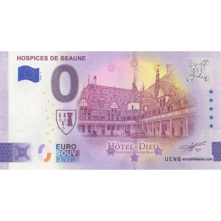 Billet souvenir touristique - 2026-2 - Hospices de Beaune - (Côte-d'Or)