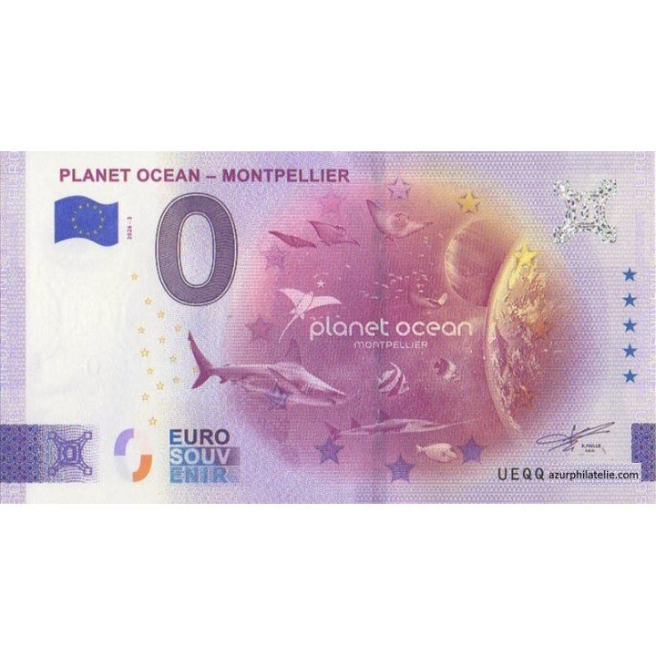 Billet souvenir touristique - 2026-3 - Planet Ocean - Montpellier - (Hérault)