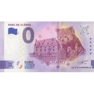 Billet souvenir touristique - 2026-1 - Parc de Clères - (Seine-Maritime)