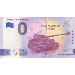 Euro banknote memory - 49 - Musée des blindés - Char allemand TIGRE I - 2026-5