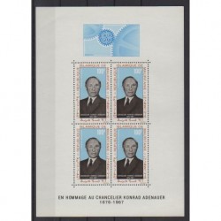 Mauritania - 1968 - Nb BF4 - Celebrities