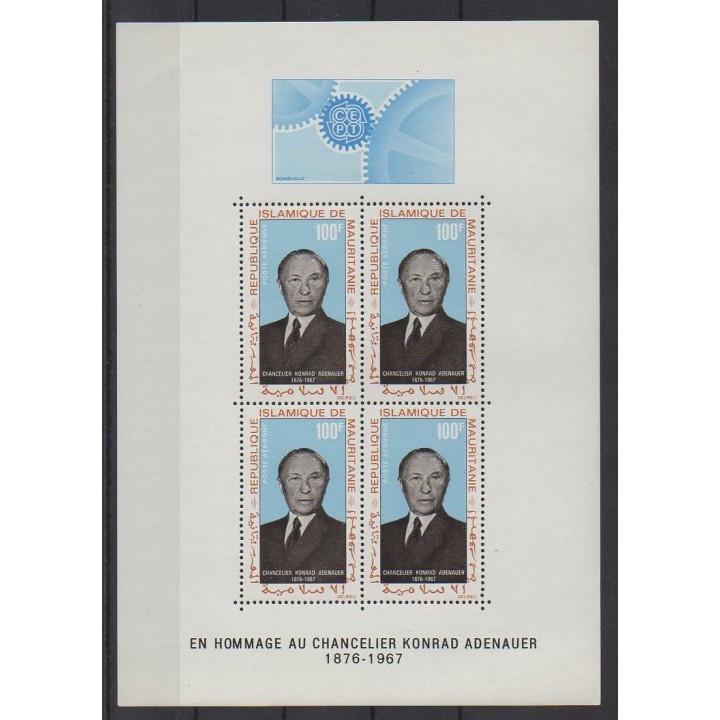Acheter ce bloc-feuillet de Mauritanie de l'année 1968 (No BF4).