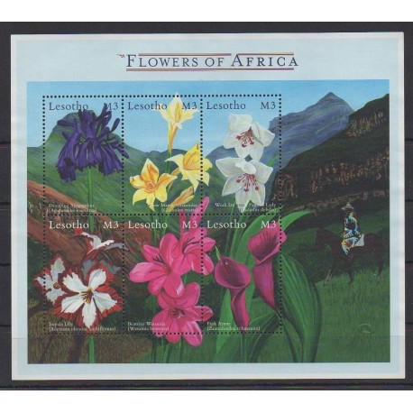 Lesotho - 2000 - Nb 1589/1594 - Flowers