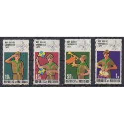 Maldives - 1972 - Nb 388/391 - Scouts