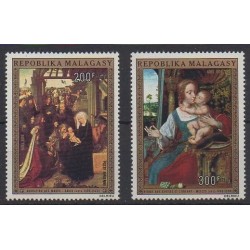 Madagascar - 1974 - No PA147/PA148 - Peinture