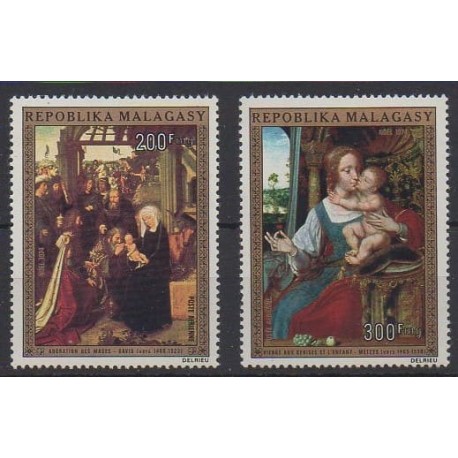 Madagascar - 1974 - No PA147/PA148 - Peinture