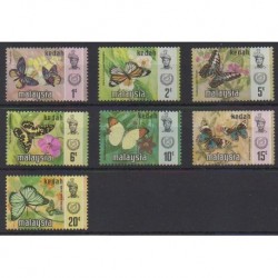 Malaisie-Kedah - 1971 - No 119/125 - Insectes