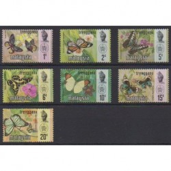 Malaysia-Trengganu - 1971 - Nb 103/109 - Insects